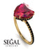 Heart Shape Ruby Ring - Noelle No. 40